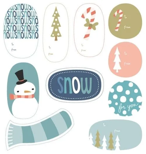 Etiquetas para imprimir y personalizar regalos de Navidad ... Etiquetas para imprimir y personalizar regalos de Navidad ...