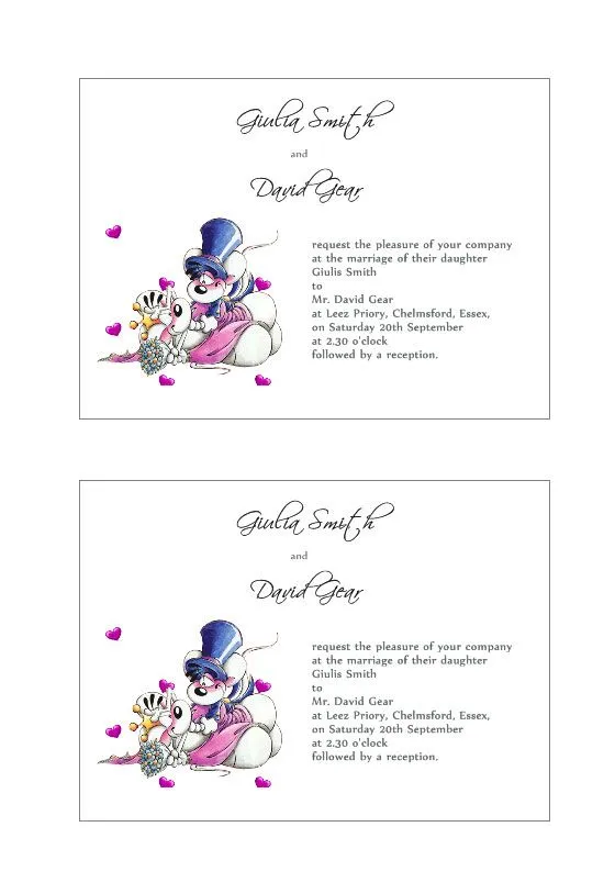 Etiquetas de invitación a Bodas gratis | Plantillas de Labeljoy Etiquetas de invitación a Bodas gratis | Plantillas de Labeljoy