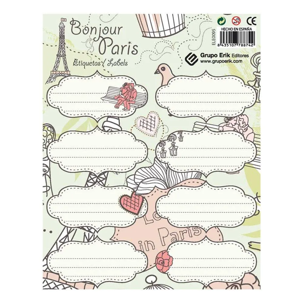 Etiquetas Labels grandes París Erik - Material escolar ... Etiquetas Labels grandes París Erik - Material escolar ...