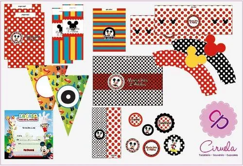 Kit Para Imprimir En Casa! Etiquetas De Mickey! - $ 75,00 en ...