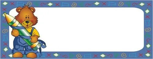 Etiquetas para poner nombre a los cuadernos | Colorear Etiquetas para poner nombre a los cuadernos | Colorear