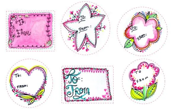 Etiquetas para personalizar los regalos para navidad y el menú ... Etiquetas para personalizar los regalos para navidad y el menú ...