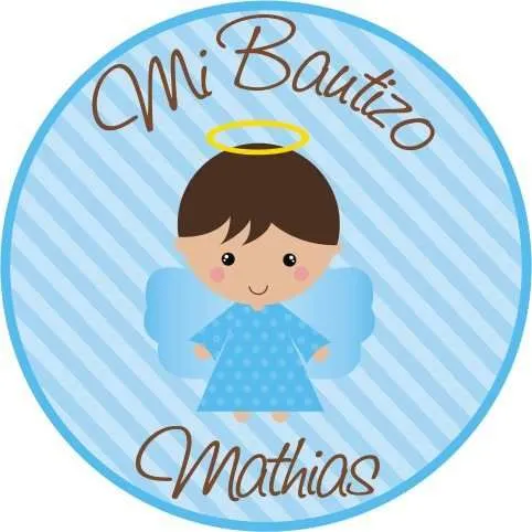 etiquetas redondas para bautizo - Buscar con Google | Franquito ...