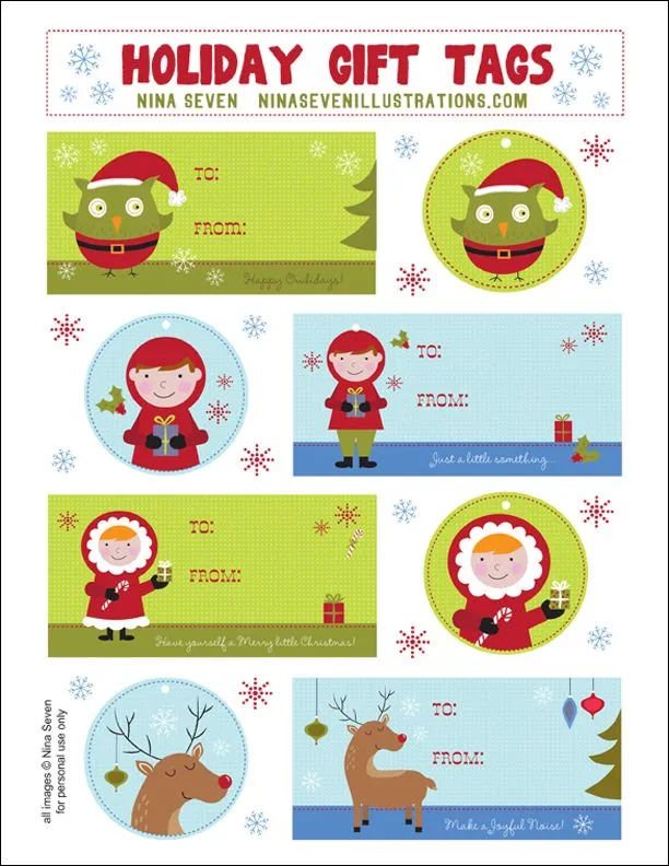 Etiquetas regalos de navidad para imprimir | Divertidas de Navidad Etiquetas regalos de navidad para imprimir | Divertidas de Navidad