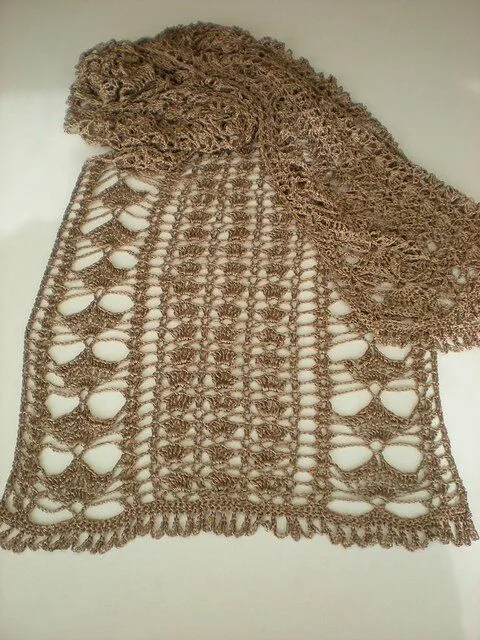 Pdf patron Etole "Art nouveau" à crochet/ Pdf patrón estola "Art ... Pdf patron Etole "Art nouveau" à crochet/ Pdf patrón estola "Art ...