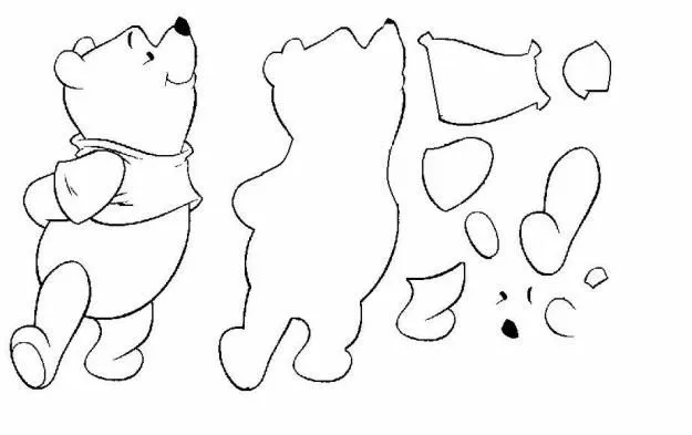 E.V.A. Moldes e Idéias: MOLDE URSINHO POOH EM E.V.A. E.V.A. Moldes e Idéias: MOLDE URSINHO POOH EM E.V.A.