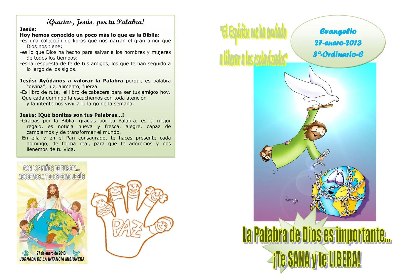 Evangelio del Domingo: 27 de enero de 2013 ~ Catequesis de la ...