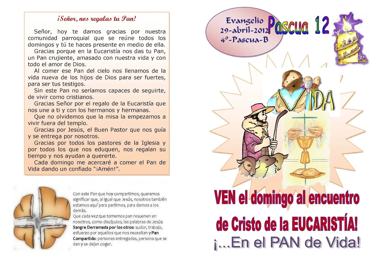 Evangelio del Domingo: 29 de abril de 2012 ~ Catequesis de la ... Evangelio del Domingo: 29 de abril de 2012 ~ Catequesis de la ...