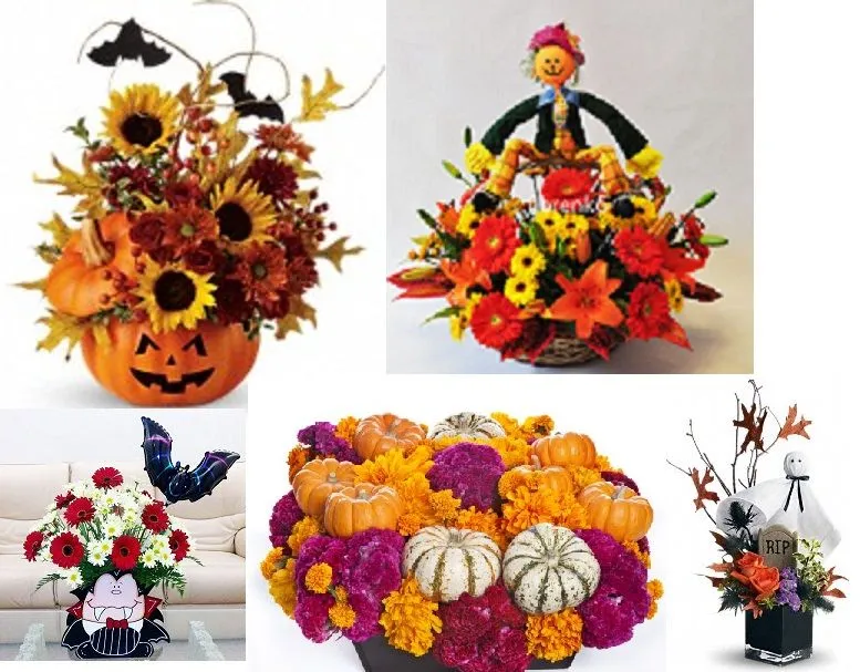 Todo Para Eventos: ARREGLOS FLORALES PARA HALOWEEN.