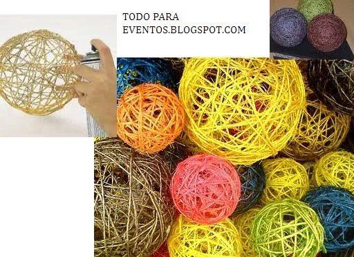 Todo Para Eventos: ESFERAS DE HENEQUEN.