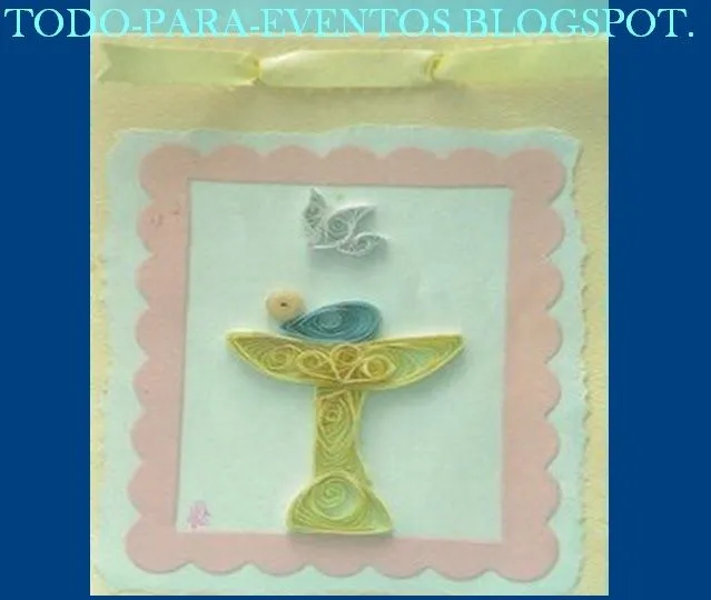 Todo Para Eventos: FILIGRANA PARA BAUTIZO.