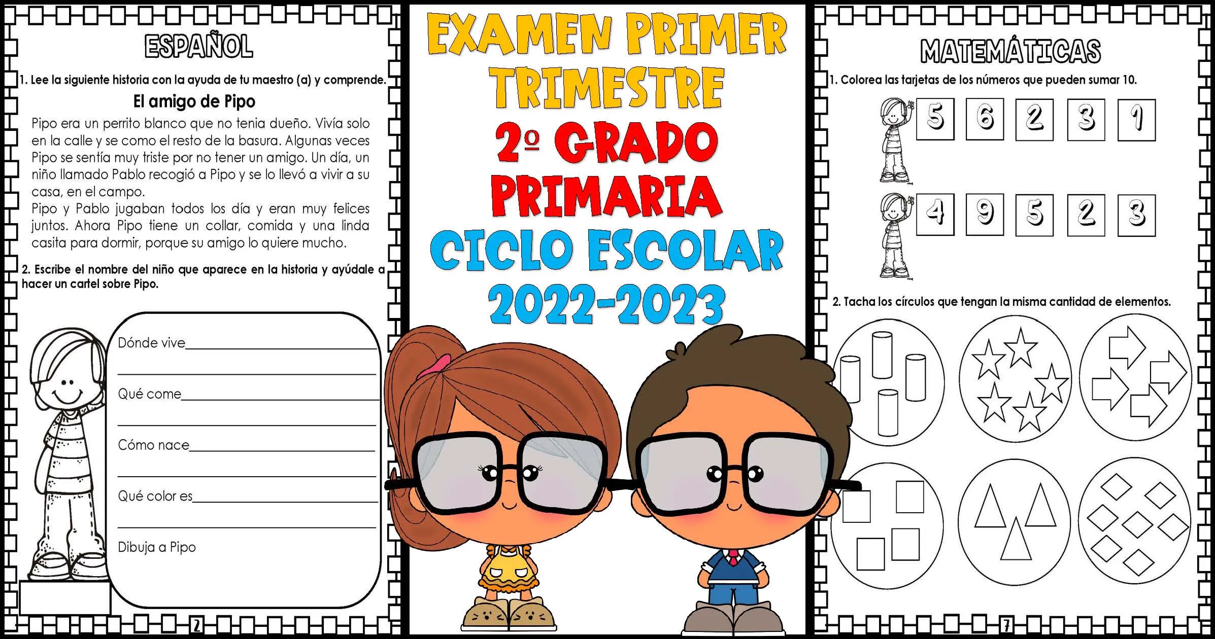 EXAMEN PRIMER TRIMESTRE 2º GRADO PRIMARIA CICLO ESCOLAR 2022-2023 – Imagenes Educativas EXAMEN PRIMER TRIMESTRE 2º GRADO PRIMARIA CICLO ESCOLAR 2022-2023 – Imagenes Educativas
