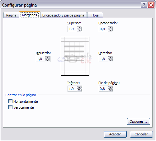 Excel 2007. Impresion (II)