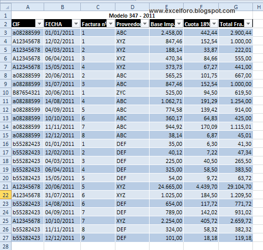 EXCEL FORO: EJERCICIOS, EJEMPLOS, SOLUCIONES, DUDAS: Modelo 347 ...