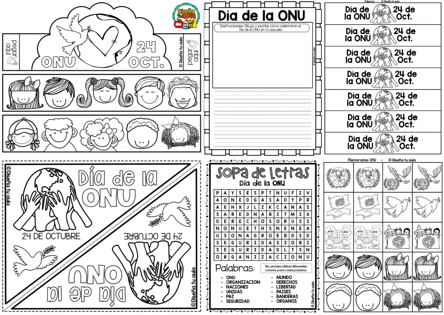 Excelentes y geniales actividades para trabajar en el día de la ONU 24 de octubre | Educación Primaria Excelentes y geniales actividades para trabajar en el día de la ONU 24 de octubre | Educación Primaria