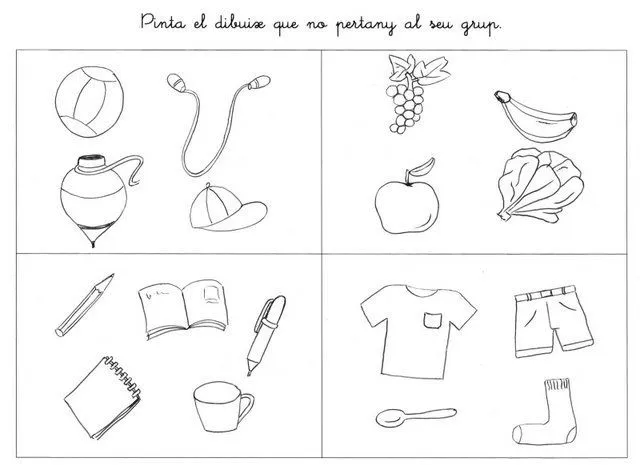 EXERCICIS DE PERCEPCIO PER A NENS DE PRIMARIA : FICHAS PARA NIÑOS