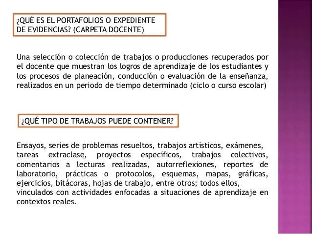 Expediente o portafolios de evidencias. Para evaluación del Desempeño… Expediente o portafolios de evidencias. Para evaluación del Desempeño…