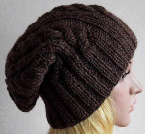 gorro tejido a dos agujas para mujer | Gorros | Pinterest | Bebe ...