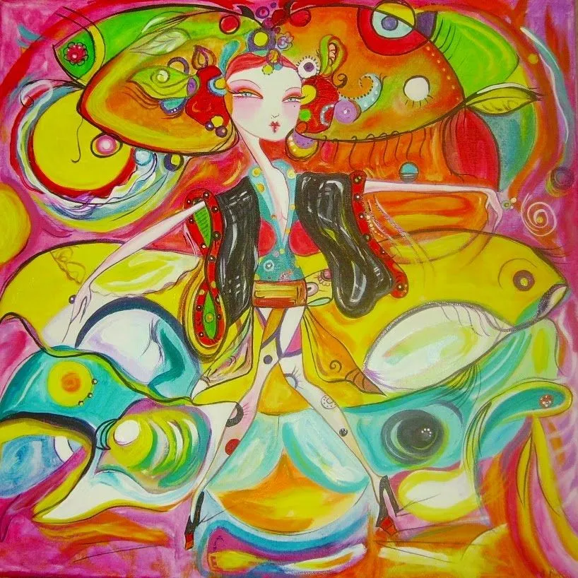  ... nueva exposicion mi forma de pintar se basa en la mezcla y composicion