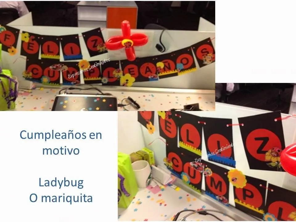 Expresamos Sentimientos: Guirnalda Ladybug