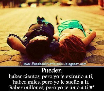 extrano photos for facebook | ... el y tu | Frases Romanticas para ...