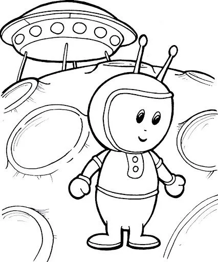 EXTRATERRESTRES O MARCIANOS PARA PINTAR