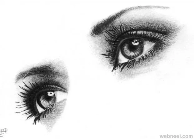 Dibujos de ojos a lapiz - Imagui