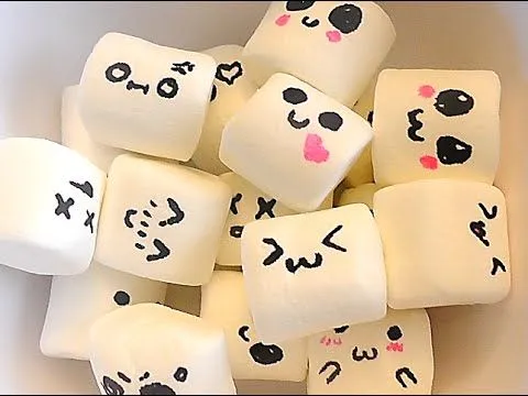 Bombones kawaii - Kawaii marshmallows (#46) - YouTube Bombones kawaii - Kawaii marshmallows (#46) - YouTube