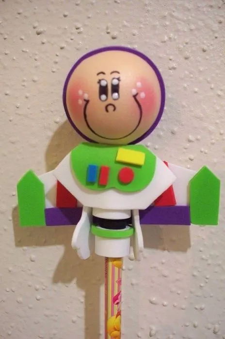 Buzz Lightyear craft foam pencil topper | Pencil Exchange Ideas ... Buzz Lightyear craft foam pencil topper | Pencil Exchange Ideas ...