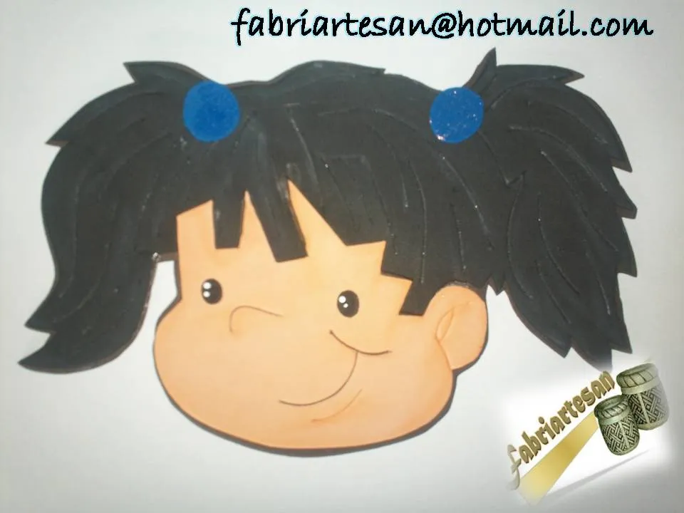 Fabriartesan: Caritas decorativas niños-