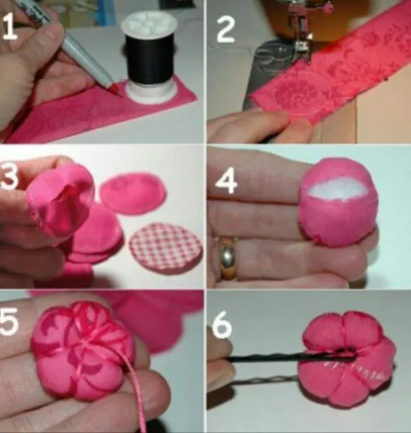 Fabric Flower flores de tela rellena | Lazos | Pinterest | Fabric ... Fabric Flower flores de tela rellena | Lazos | Pinterest | Fabric ...