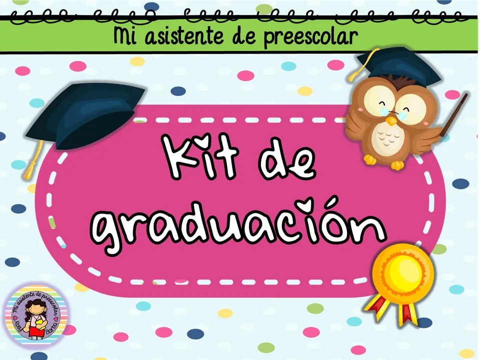 Fabuloso y lindo kit de graduación para preescolar | Material Educativo Fabuloso y lindo kit de graduación para preescolar | Material Educativo
