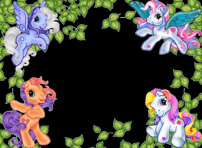 8 Fabulosos Marcos para Fotos en Png de My Little Pony. ~ Marcos ...