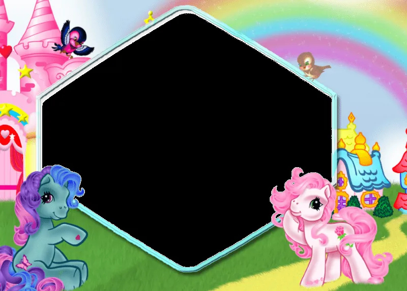 8 Fabulosos Marcos para Fotos en Png de My Little Pony. ~ Marcos ...