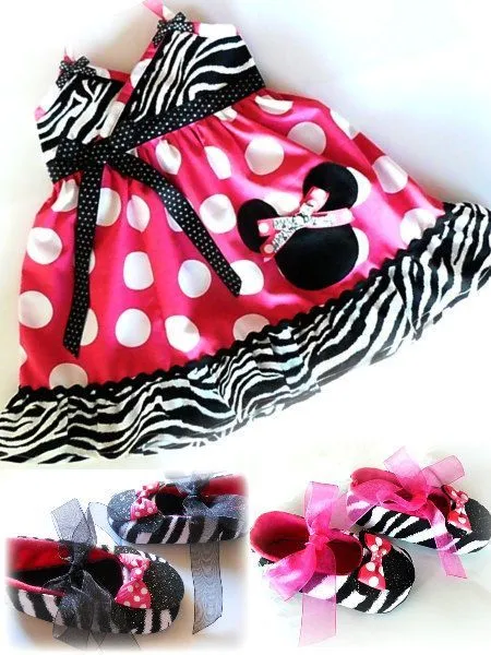 Fabulous Zebra Minnie dress, matching zebra shoes | Cebras ... Fabulous Zebra Minnie dress, matching zebra shoes | Cebras ...
