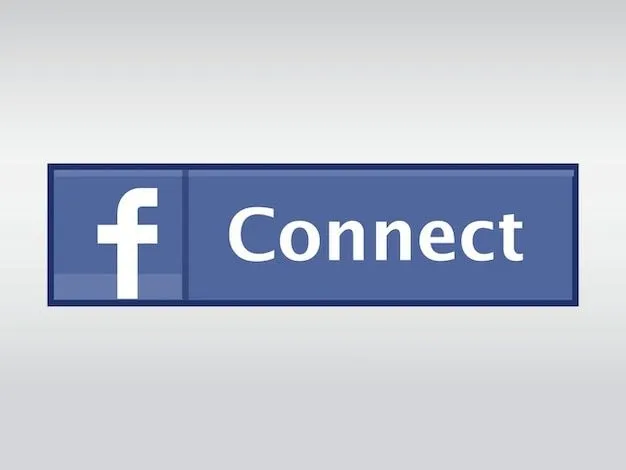 Facebook Connect logo vector botón | Descargar Vectores gratis