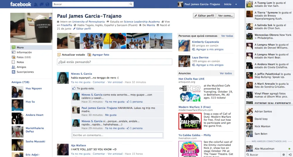 FACEBOOK EN ESPANOL? ME GUSTAAAA~ — Science Leadership Academy FACEBOOK EN ESPANOL? ME GUSTAAAA~ — Science Leadership Academy
