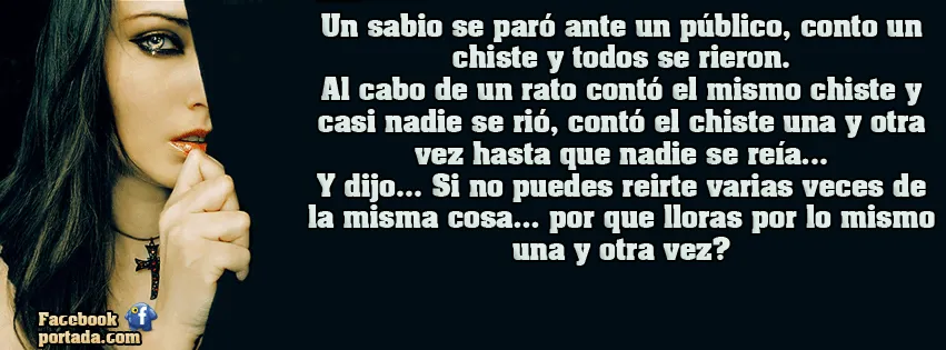 FacePortada: Frases de animo: Un sabio se paro ante un publico ...