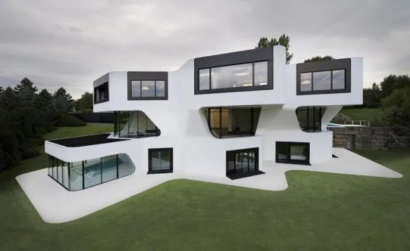 FACHADA DE CASA MINIMALISTA Casa Dupli por J. Mayer H. Arquitectos ...