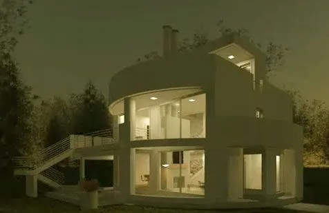 FACHADA DE CASA SEMI CILINDRICA : FACHADAS DE CASAS Y CASAS POR DENTRO FACHADA DE CASA SEMI CILINDRICA : FACHADAS DE CASAS Y CASAS POR DENTRO