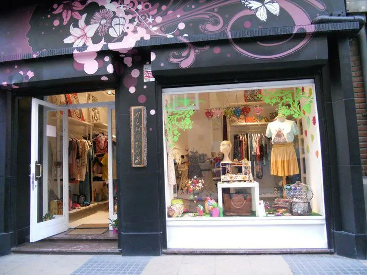 Fachada tienda con pintura como tribal rosa | Fachadas | Pinterest ...
