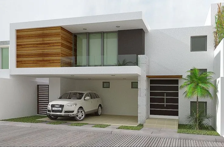 Fachadas de Casas Modernas: 10 metros de frente | house <3 ... Fachadas de Casas Modernas: 10 metros de frente | house <3 ...
