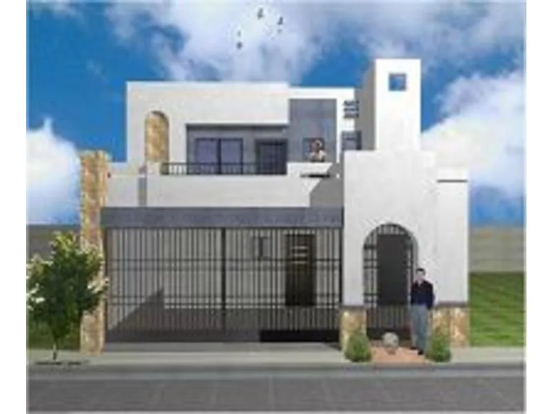 Fachadas de Casas Modernas: Fachada de casa moderna colonial