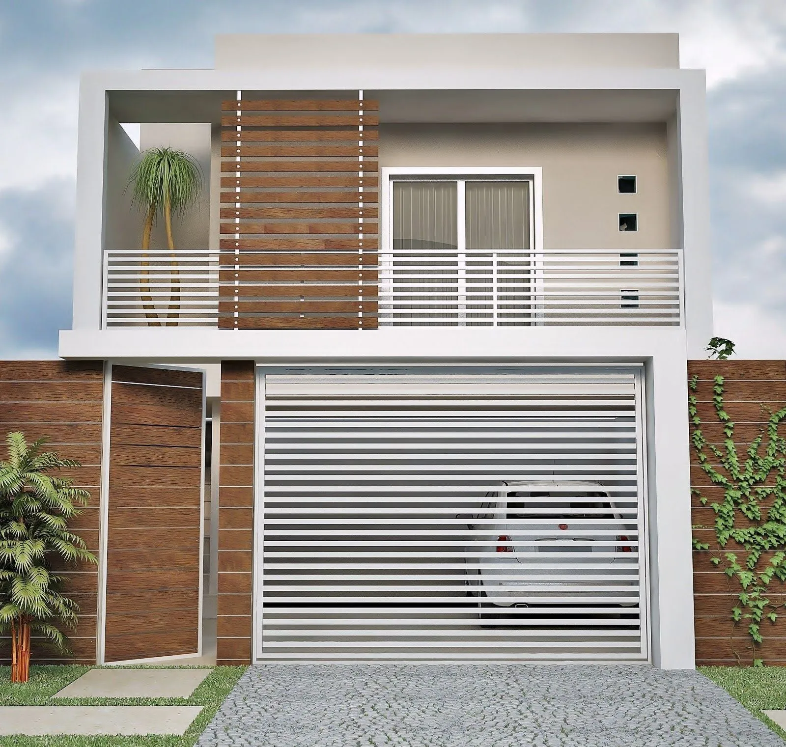 Fachadas para casas pequenas e modernas: 30 fotos