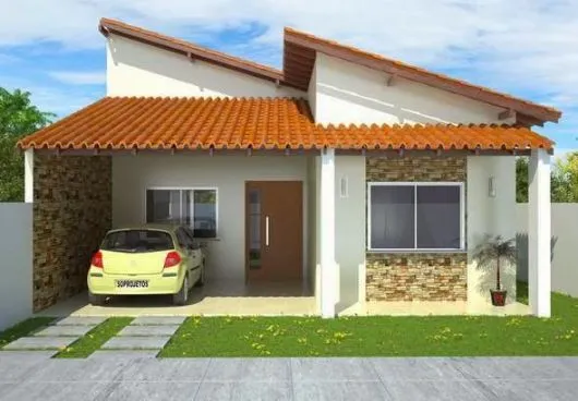 FACHADAS DE CASAS SIMPLES: 50 Dicas e Fotos!