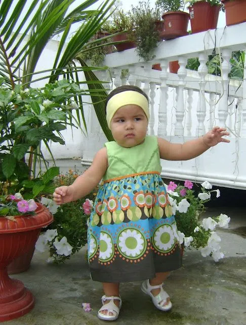 Fachalina: Vestido para niñas de 1 año y 2 años