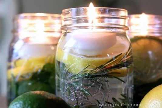 Fáciles velas flotantes aromatizadas - Guía de MANUALIDADES