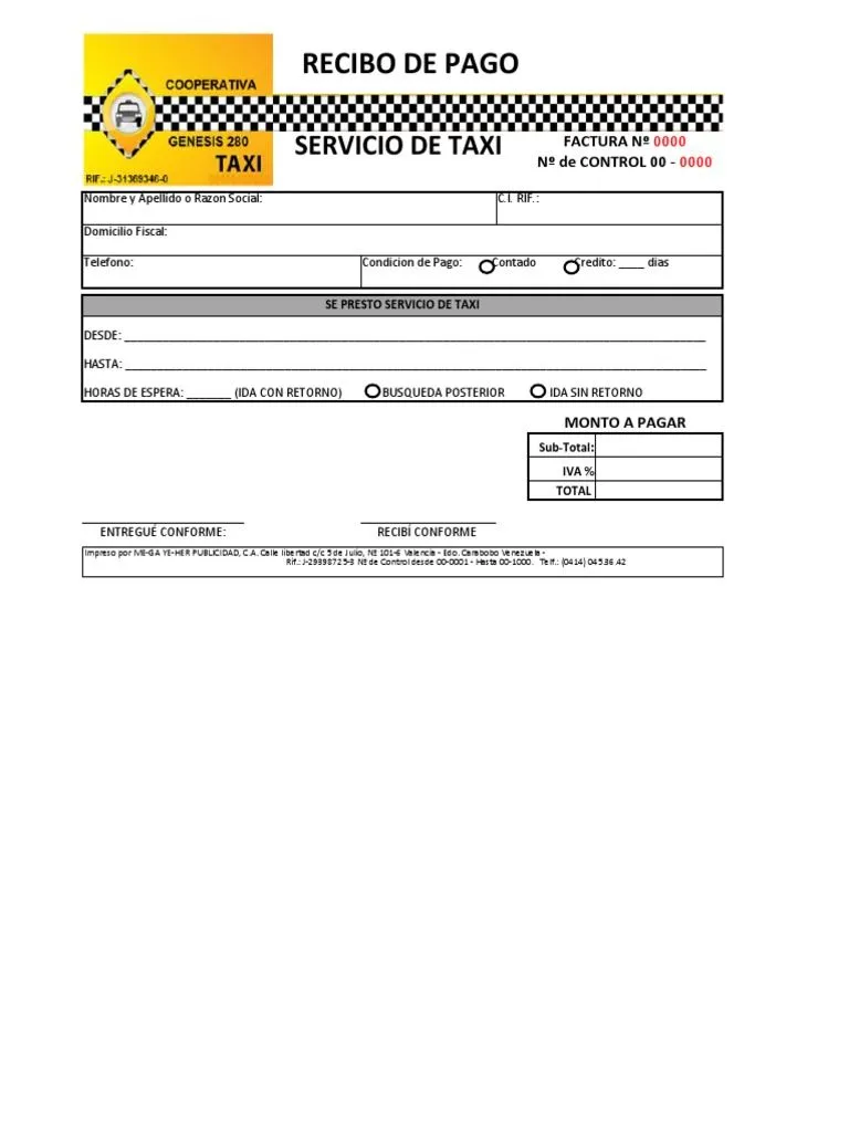 Factura de Taxi | PDF