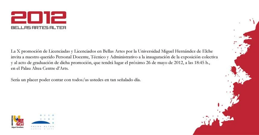Facultad de Bellas Artes » Graduación X Promoción Licenciados en ...