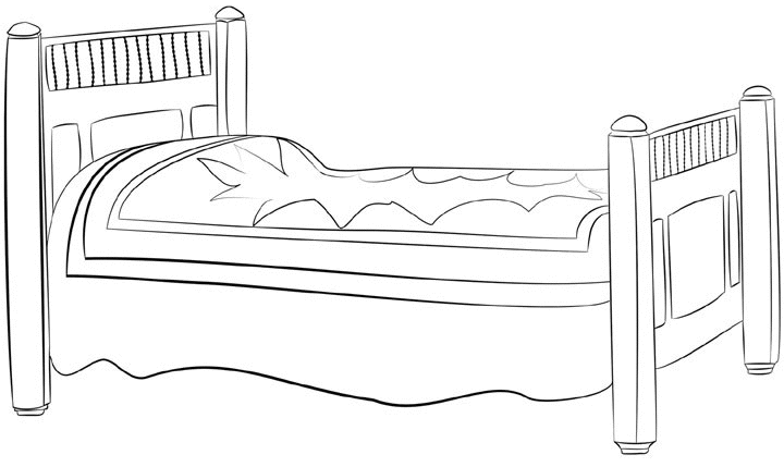 faire son lit Coloriage